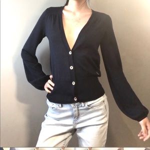 Juicy Couture V-neck Cardigan Dark Blue